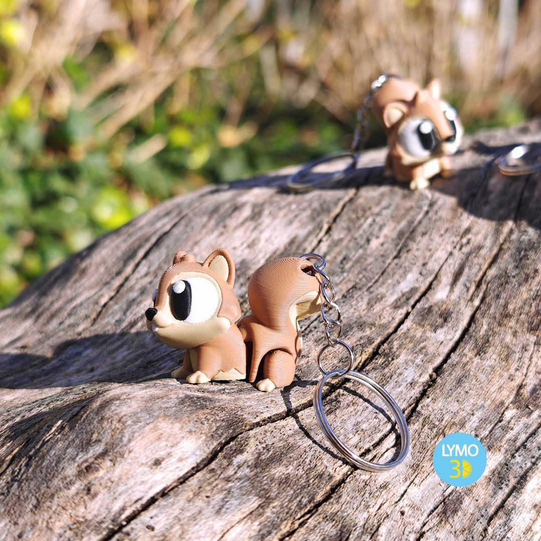 llavero ardilla articulada