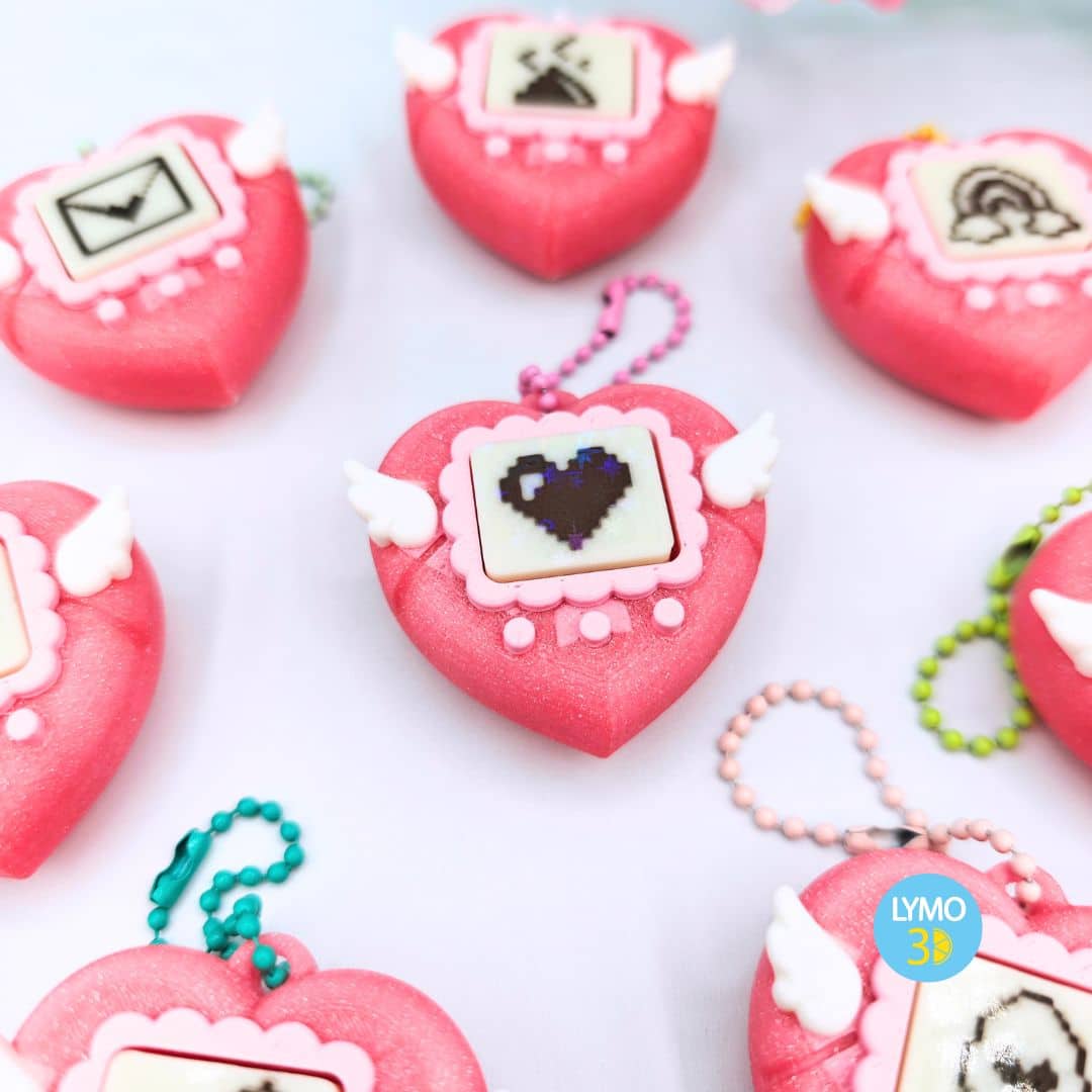 Llavero clicker corazón magical wings