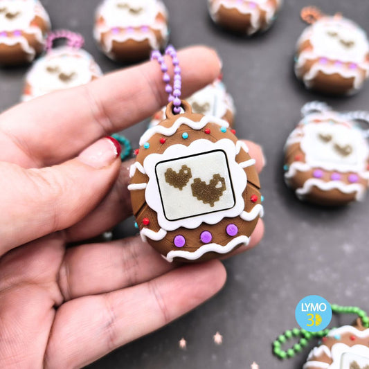 Llavero clicker retro navideño fluorescente (1)