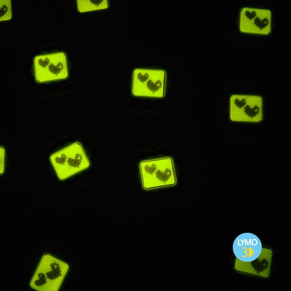 Retro fluorescent Christmas clicker keychain