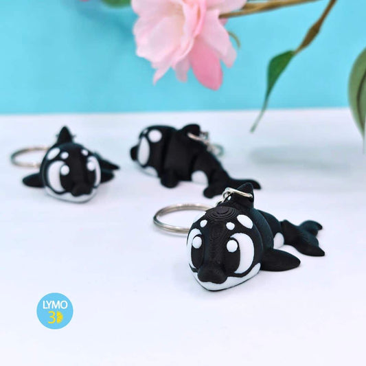 Llavero orca articulada