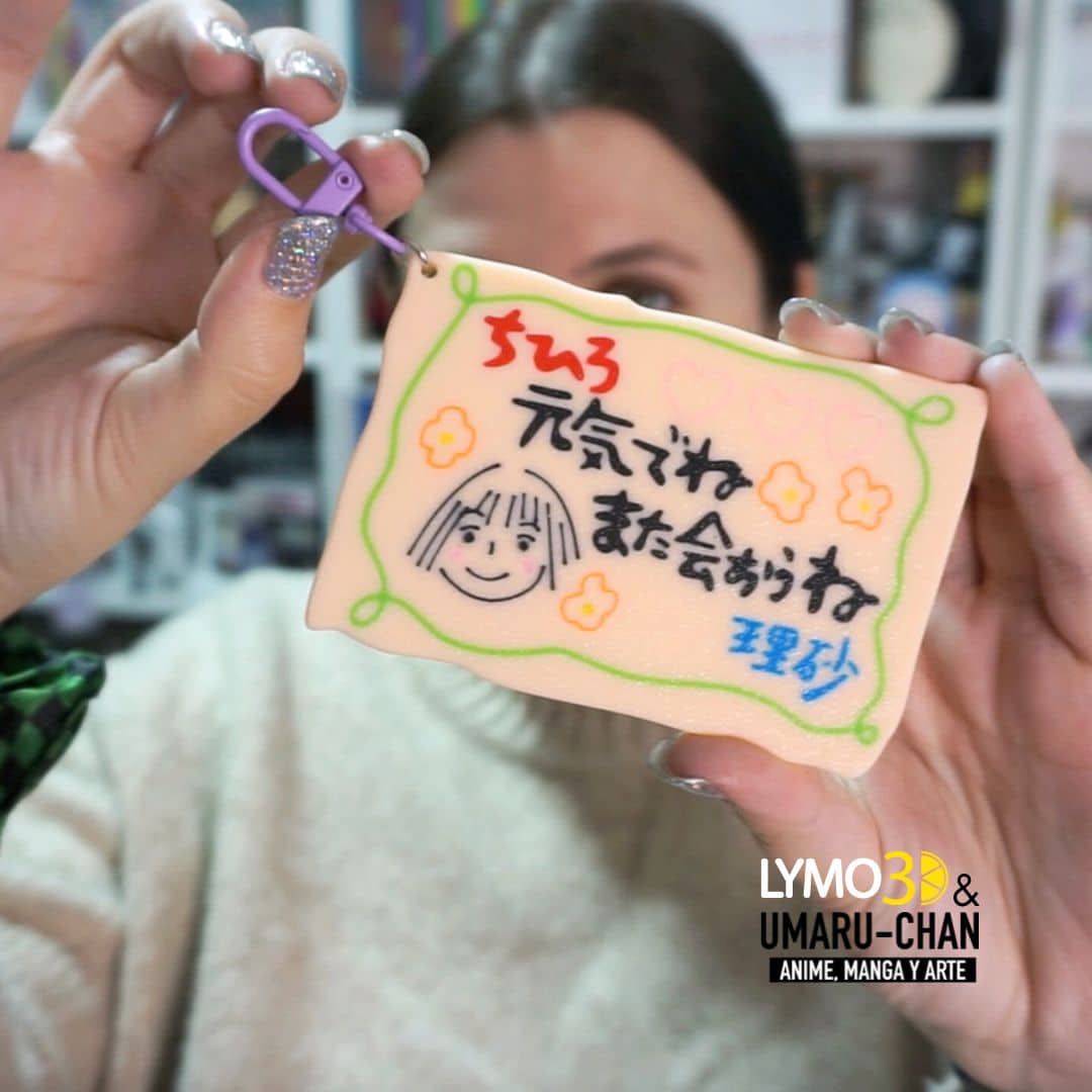 Farewell card keychain
