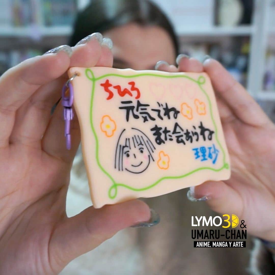 Farewell card keychain