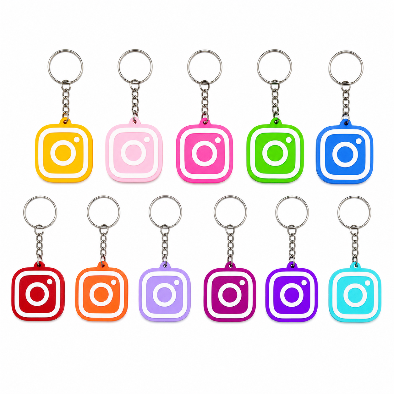 Personalisierter NFC-Schlüsselanhänger mit Instagram-Logo