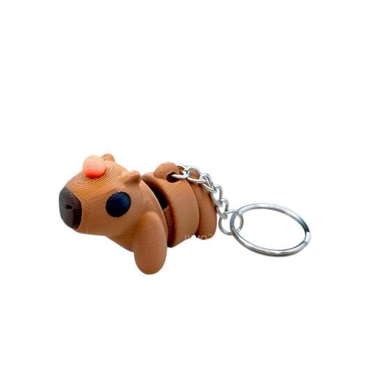 Llavero capibara articulado