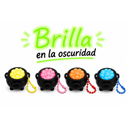 Llavero clicker caldero mágico glow