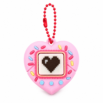 Llavero clicker corazón candy sprinkles