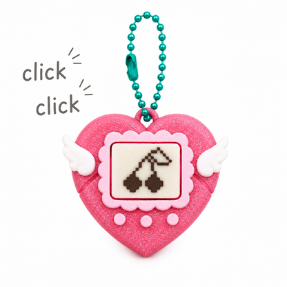 Llavero clicker corazón magical wings