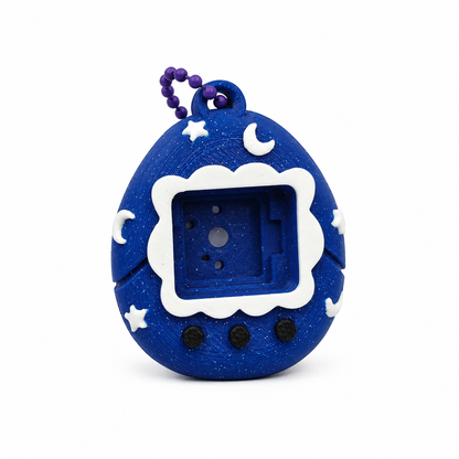 Heart-shaped clicker keychain with candy sprinkles