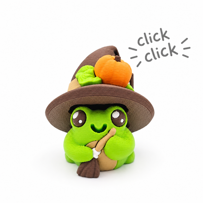 Llavero clicker rana bruja