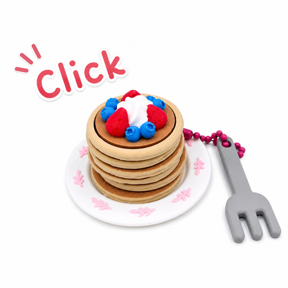Llavero clicker torre de tortitas irresistible