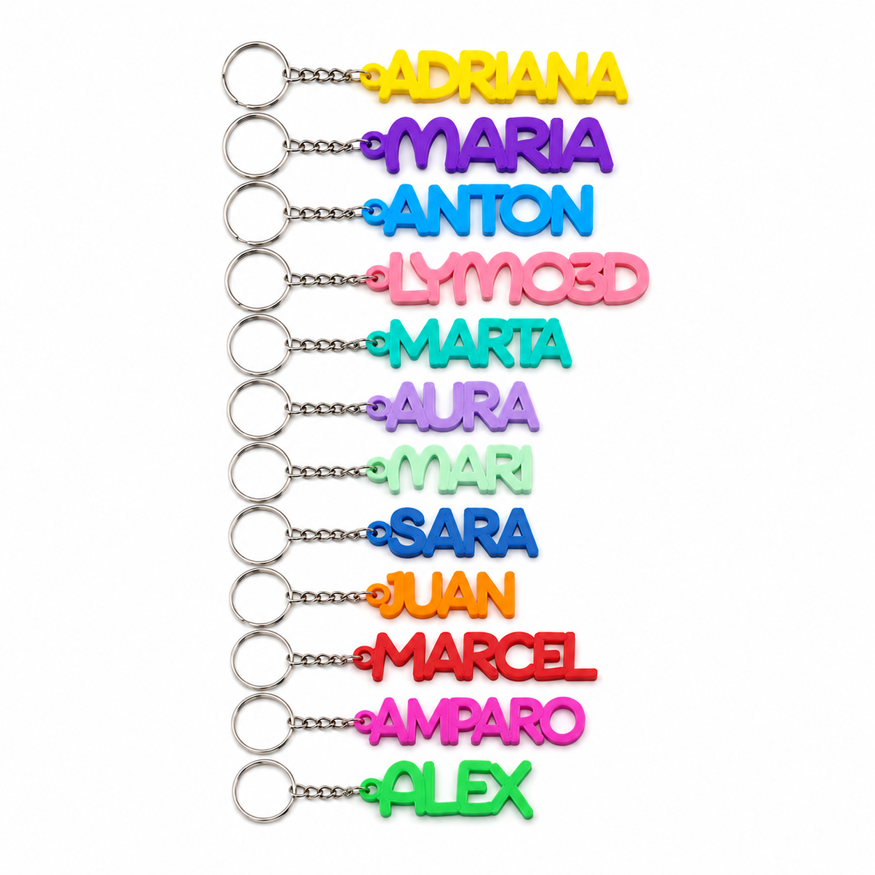 Llavero con texto