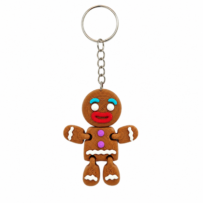 Gelenkiger Lebkuchen-Schlüsselanhänger