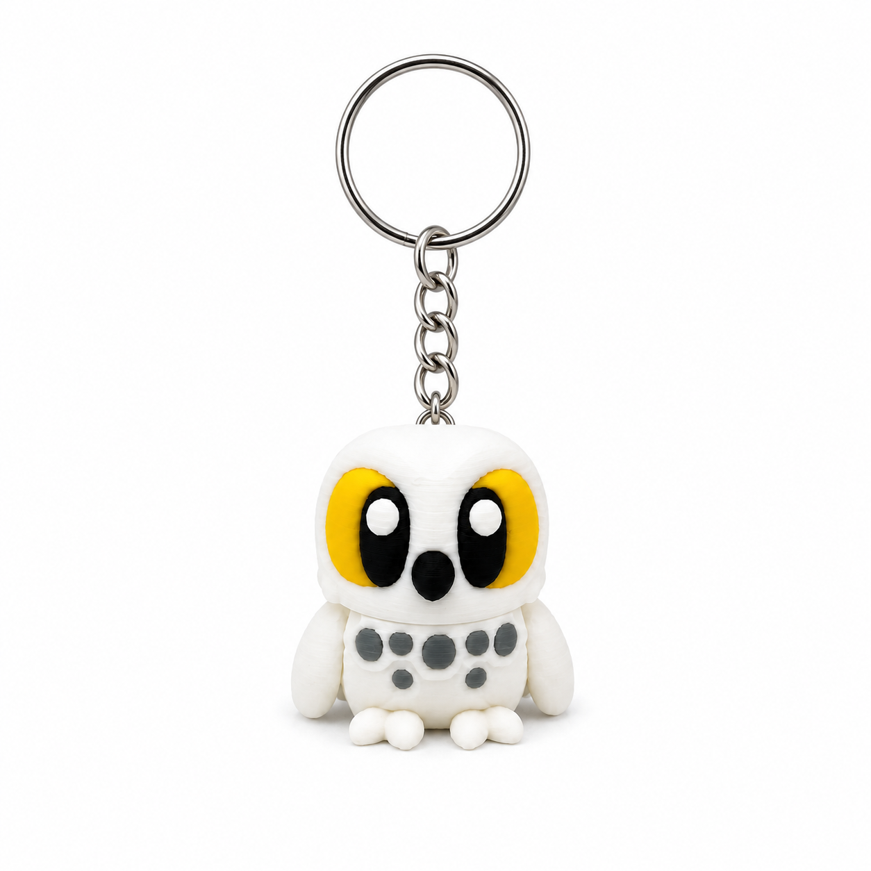 Articulated owl keychain