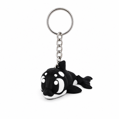 Gelenkiger Orca-Schlüsselanhänger