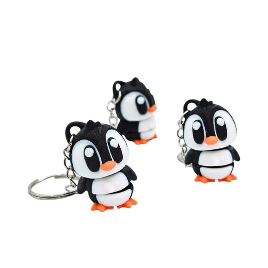 Llavero pingüino articulado