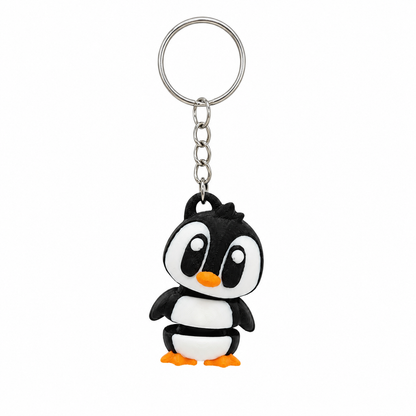 Llavero pingüino articulado