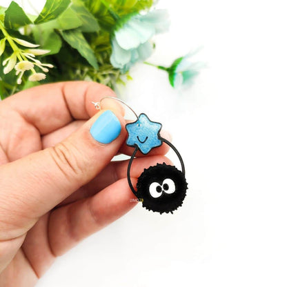 Pendientes hollín con caramelo