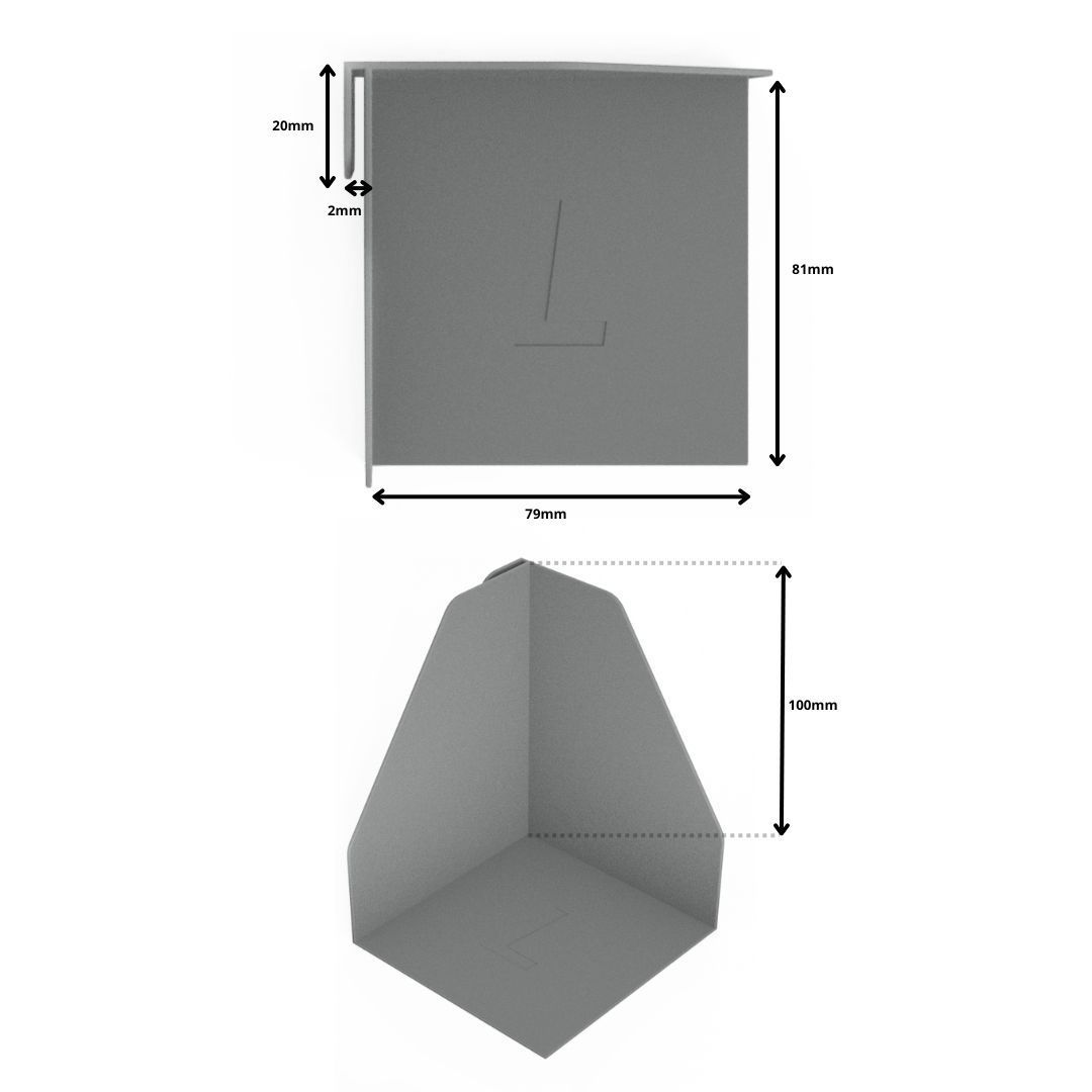 Medidas Sujetalibros Invisible