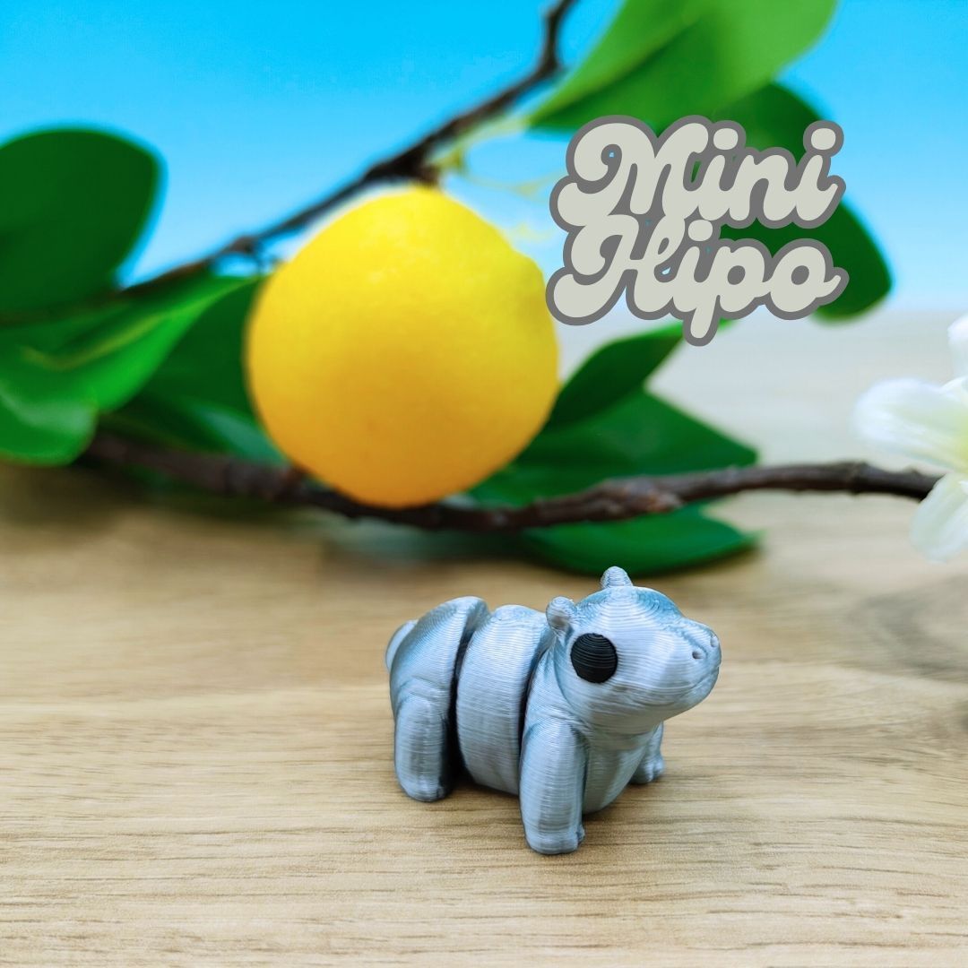 Mini-Gelenk-Nilpferd (Silber-Edition)