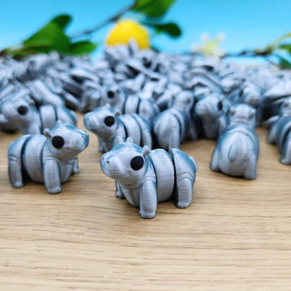 Mini-Gelenk-Nilpferd (Silber-Edition)