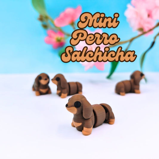 Mini perro salchicha articulado