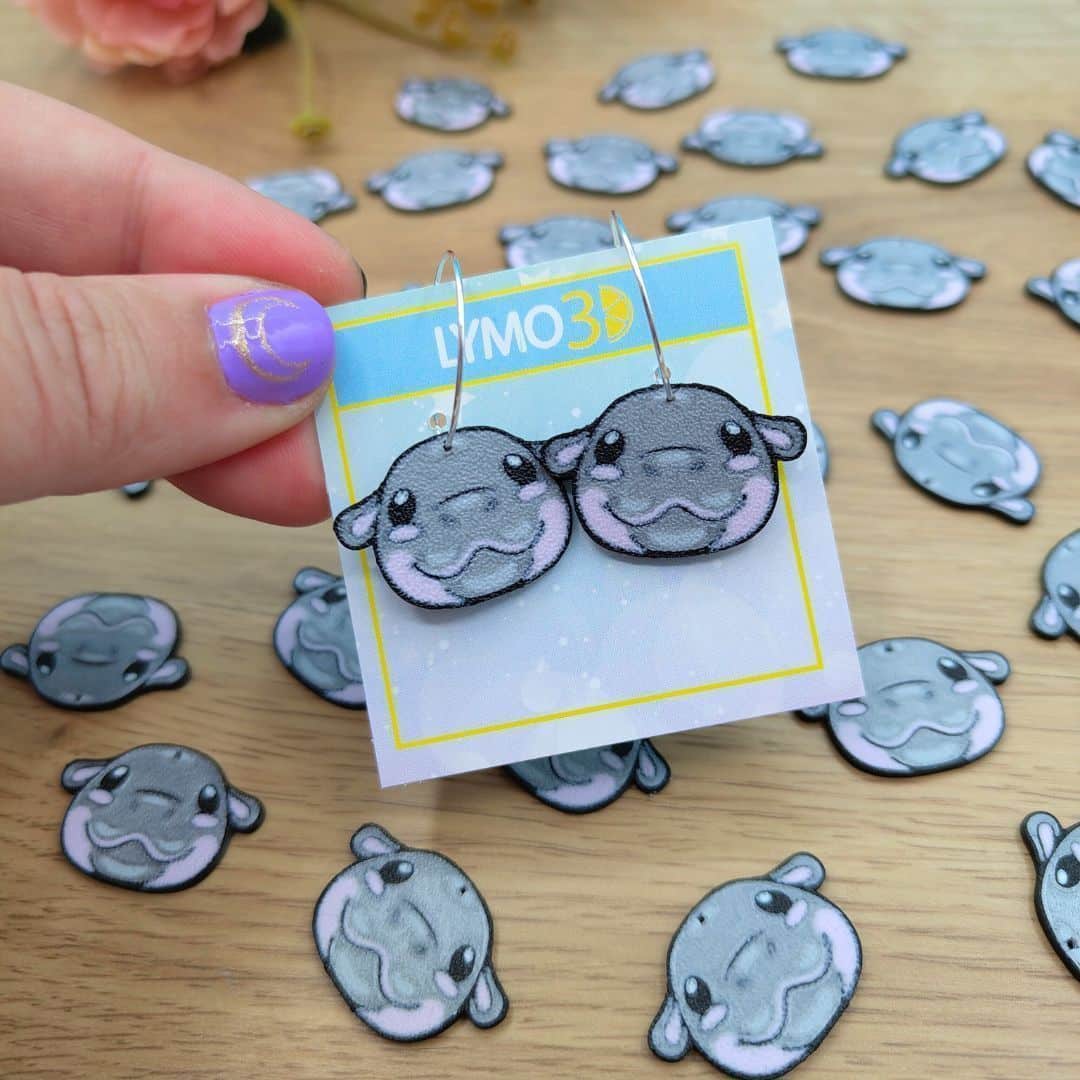 Moo deng joyería lymo3d hipopótamo - 3