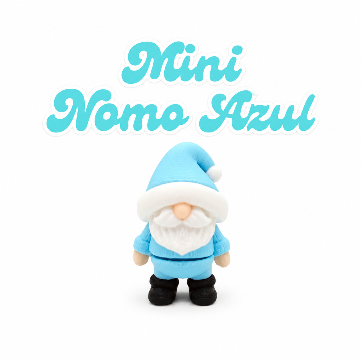 Mini articulated blue gnome