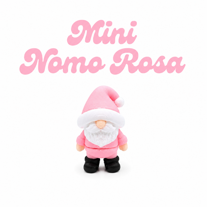 Mini pink articulated gnome