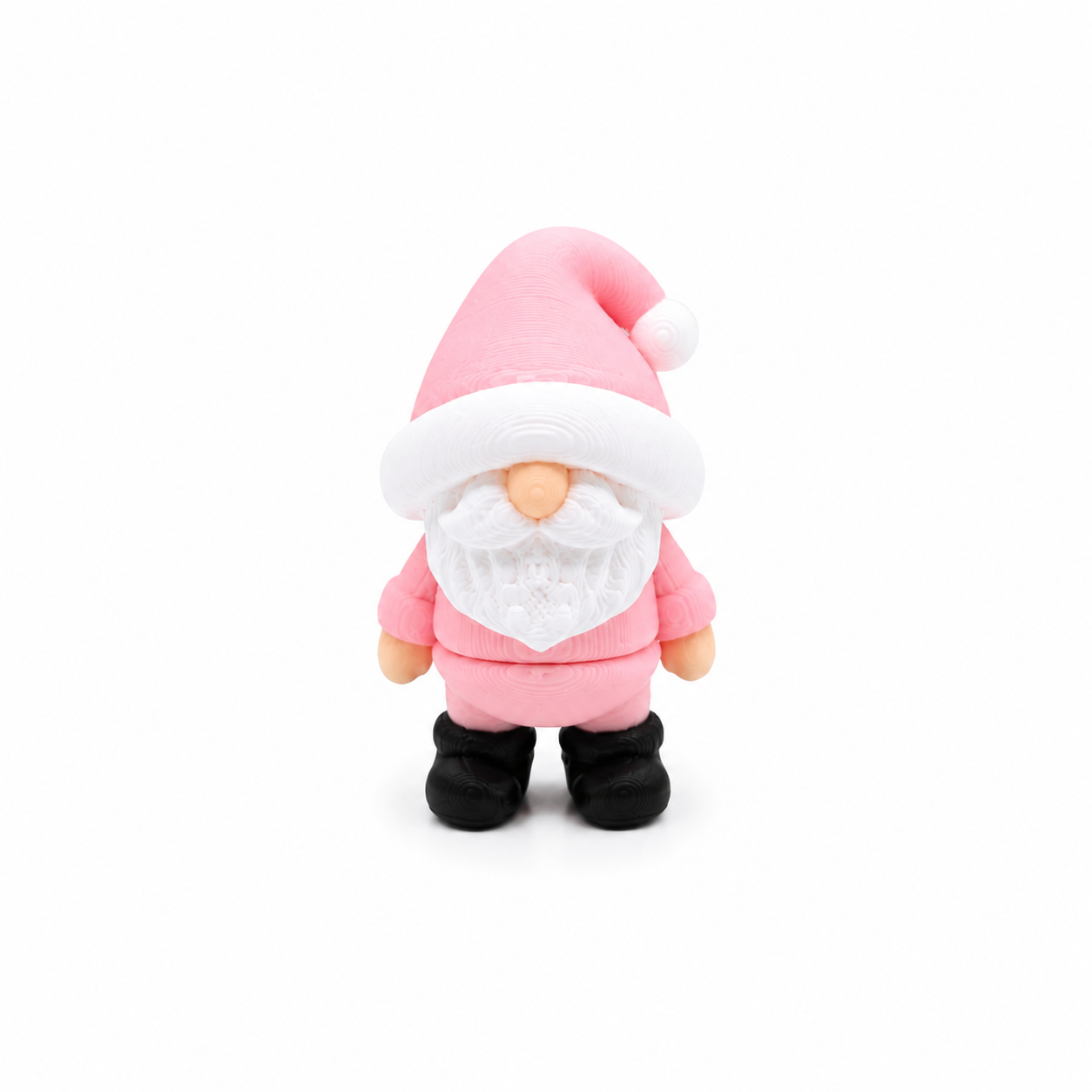 Mini pink articulated gnome