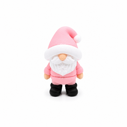 Mini pink articulated gnome