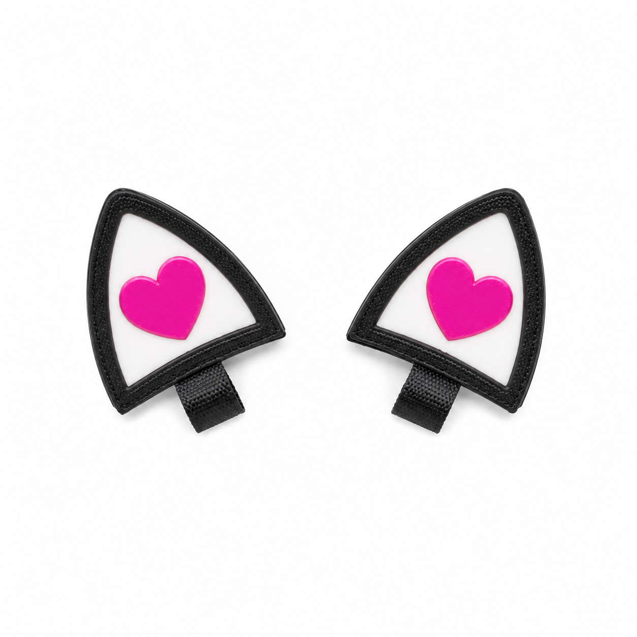 Katzenohren lieben Schwarz und Rosa