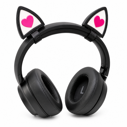 Katzenohren lieben Schwarz und Rosa
