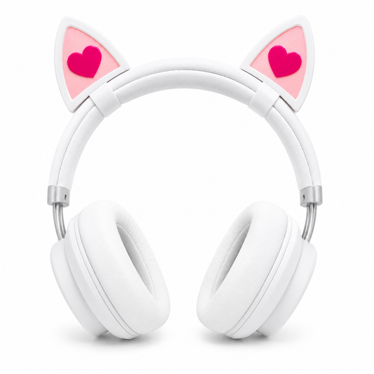 Cat ears love White&Pink