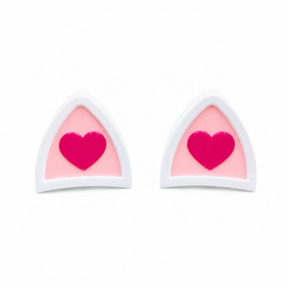 Katzenohren lieben Weiß und Rosa