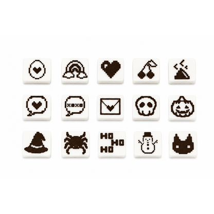 Llavero clicker retro navideño