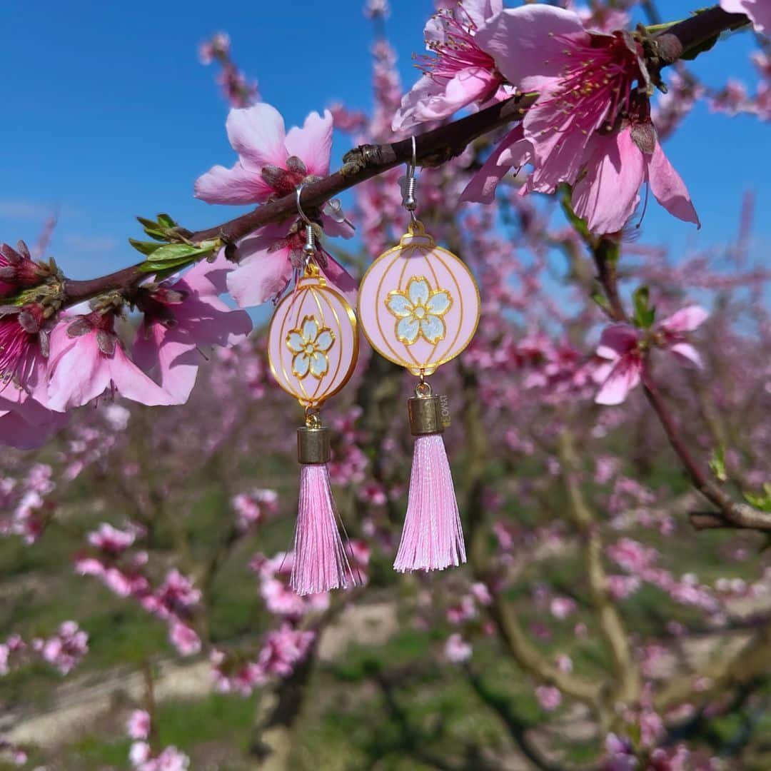 Sakura Laternen-Ohrringe