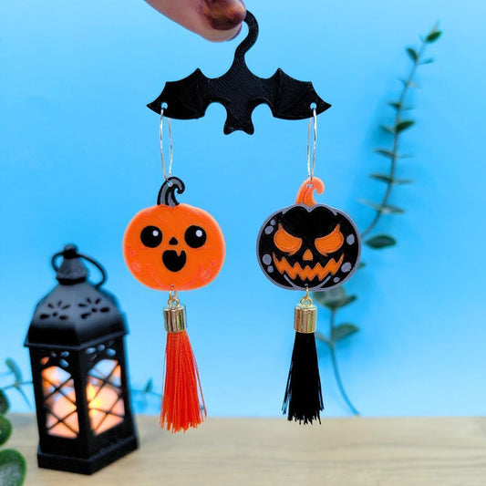 PENDIENTES farollillos calabaza LYMO3D - 1