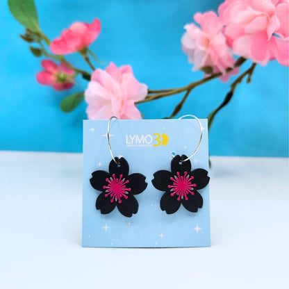 Dark Sakura Earrings