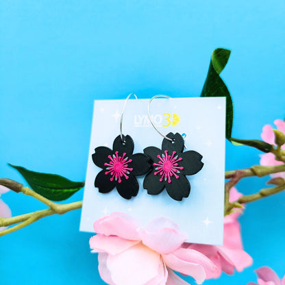 Dark Sakura Earrings