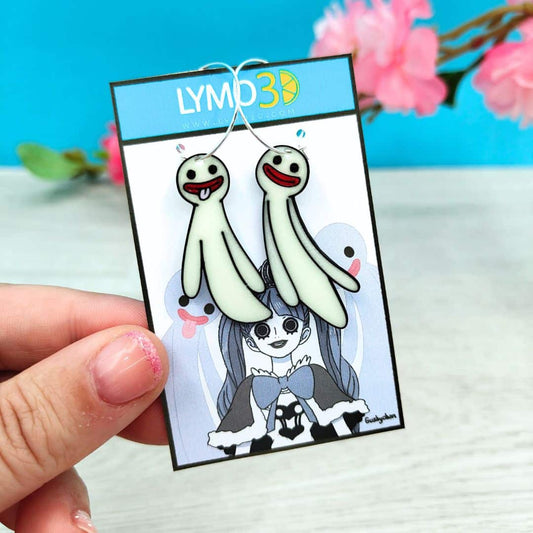 Pendientes Fantasmitas fluorescentes