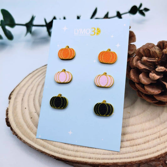 Pack pendientes mini calabazas