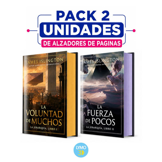 Pack de 2 alzadores de páginas para Voluntad de muchos, fuerza de pocos