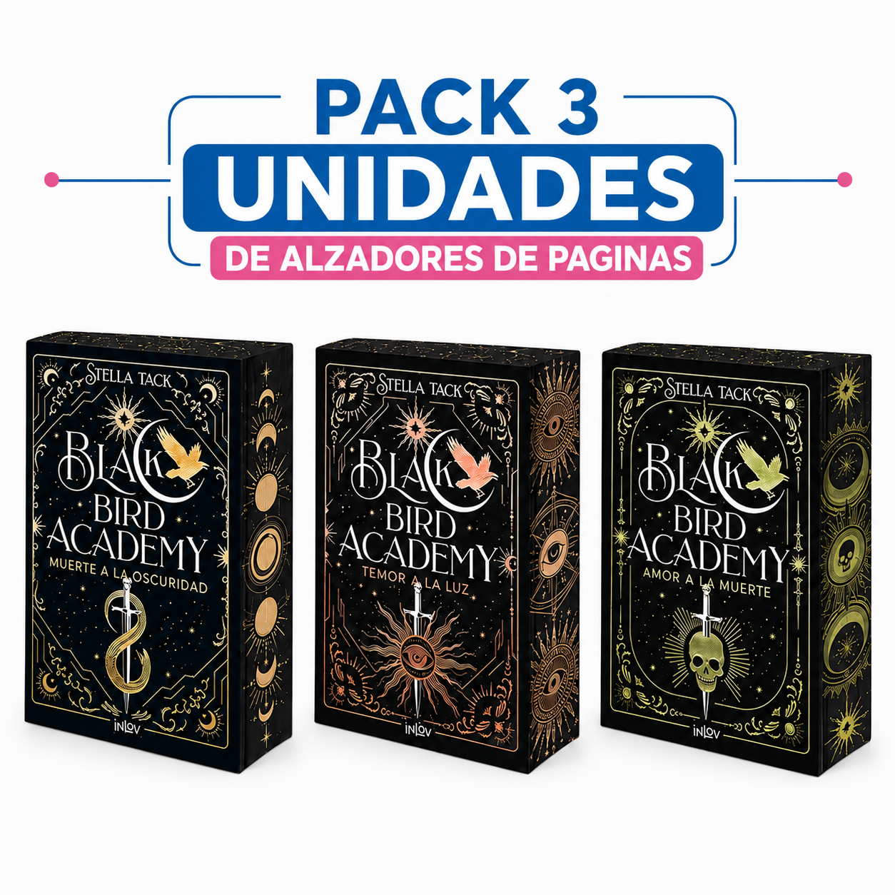Pack de alzadores de páginas para Black Bird Academy