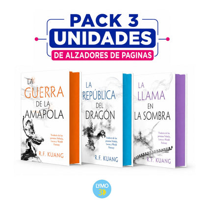 Pack de alzadores de páginas para La Guerra de la amapola