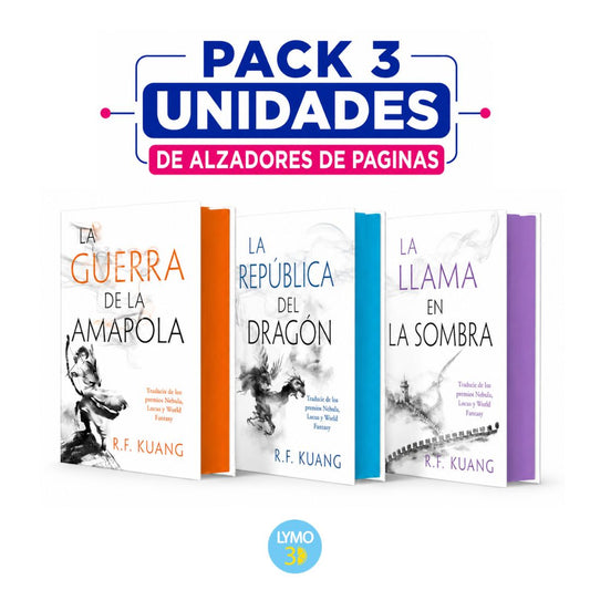 Pack de alzadores de páginas para La Guerra de la amapola