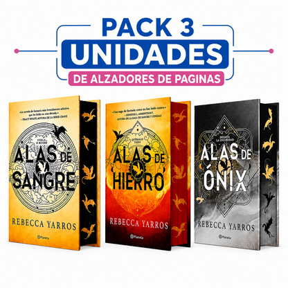 Pack de alzadores de páginas para Serie Empíreo (Alas de sangre + Alas de hierro + Alas de ónix)