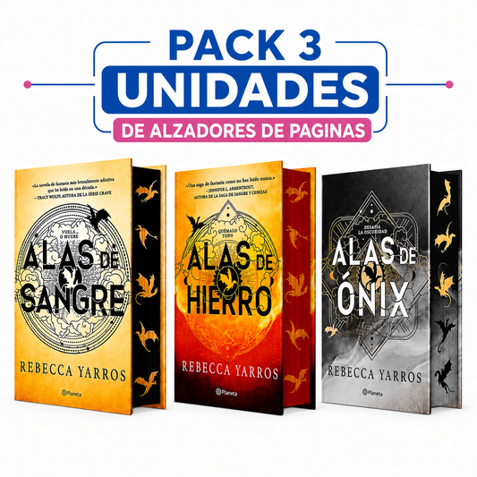 Pack de alzadores de páginas para Serie Empíreo (Alas de sangre + Alas de hierro + Alas de ónix)