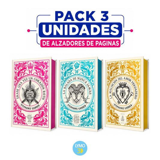Pack de alzadores de páginas para la Saga Érase una vez un corazón roto – Edición limitada