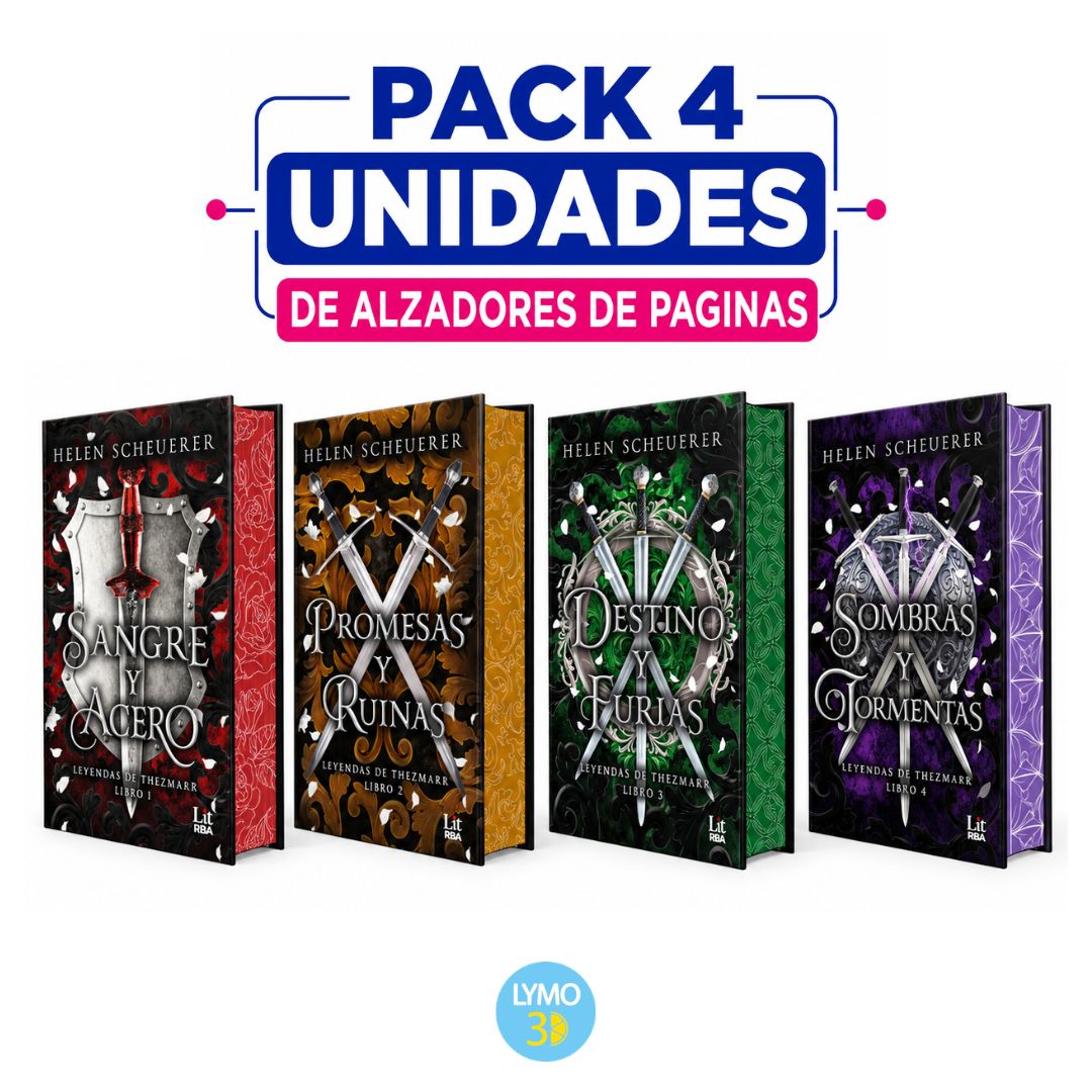 Pack de alzadores de páginas para la Saga Leyendas de Thezmarr